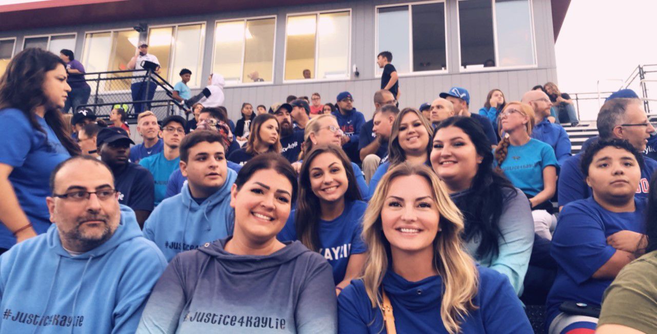 Many wore blue on Friday night
